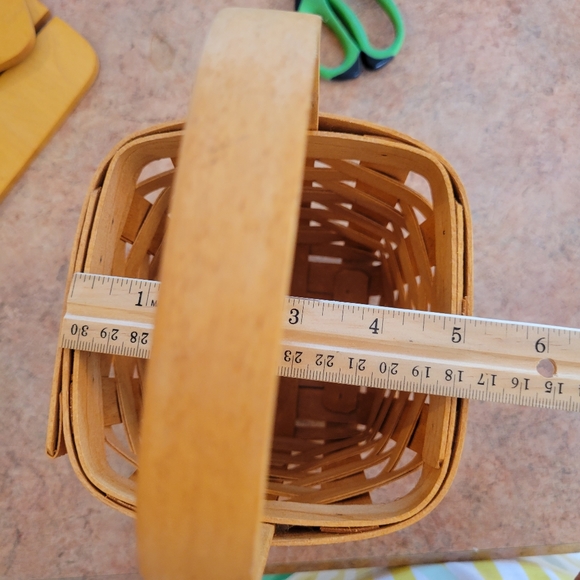 1996 Longaberger Utensil ~ Spoon Basket with Wood  Insert ~ Cottage! ~ - Picture 10 of 16